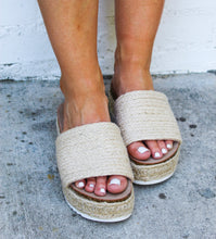 Load image into Gallery viewer, St. Tropez Platform Espadrille Slide On
